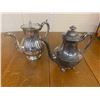 Image 4 : LOT OF PLATED TEA POTS