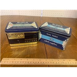 VINTAGE ALPHA CHALK TINS