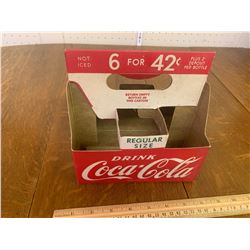VINTAGE COKE SODA POP BOTTLE CARDBOARD CARRIER