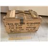 Image 1 : 1955 WOODEN MORTAR EXPLOSIVE AMMO CRATE