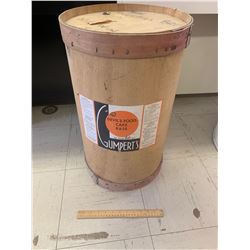 VINTAGE DEVILS FOOD CAKE MIX BARREL
