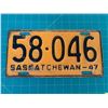 Image 1 : 1947 SASKATCHEWAN LICENCE PLATE