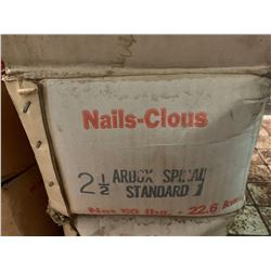 50 lbs BOX OF NAILS 2 1/2" spiral