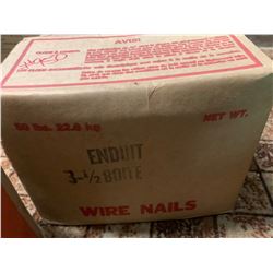 50 lbs BOX OF NAILS 3 1/2" COATED