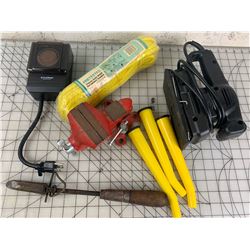 MISC LOT VICE SANDER ETC