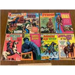 LOT OF 8 COMICS WESTERNS ETC