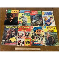 LOT OF 8 COMICS WESTERNS ETC