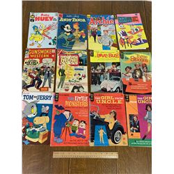LOT OF 12 VARIOUS VINTAGE COMIC BOOKS