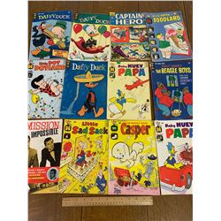 LOT OF 12 VARIOUS VINTAGE COMIC BOOKS