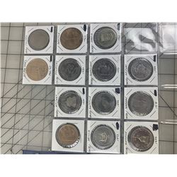 LOT OF SOUVENIR TRADE DOLLARS ETC