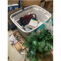 TOTE OF CHRISTMAS ITEMS