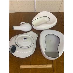 ENAMEL BEDPANS ETC