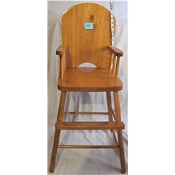 WOODEN HIGH CHAIR