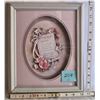 Image 1 : 9"x10.5" "MARRIAGE CREED" SHADOW BOX FRAMED