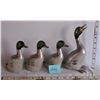 Image 1 : SET OF 4 CAST METAL DUCKS