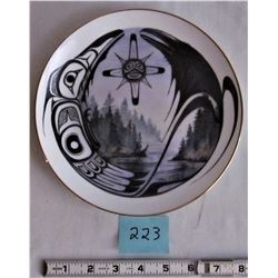 LIMITED ED. "RAVEN AND THE SUN" SUE COLEMAN HAIDA ART 8" COLLECTOR PLATE