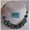 Image 1 : CRYSTAL AND GLASS BEADED RHINESTONE NECKLACE