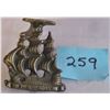 Image 1 : 2" BRASS "HE VICTORY" SAILING SHIP ORNAMENT