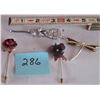 Image 1 : LOT OF 4 STICK PIN BROACHES