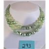 Image 1 : VINTAGE 1950'S PASTEL GREEN PEARL NECKLACE