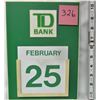 Image 1 : TD-TORONTO DOMINION 365 DAY WALL CALENDAR "PERPETUAL"