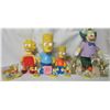 Image 1 : LOT OF SIMPSONS COLLECTIBLE HARD PLASTIC & CLOTH DOLLS & ORNAMENTS (LISA, BART, KRUSTY THE CLOWN)