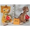 Image 2 : 2 RARE 'LAND BEFORE TIME' (LITTLEFOOT & CERA) SCOTIABANK NUMBERED LIMITED EDITION DINOSAUR PLUSH