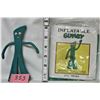 Image 1 : VINTAGE 6"GUMBY BENDABLE FIGURE & NEW 27" INFLATABLE GUMBY