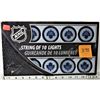 Image 1 : NEW NHL TORONTO MAPLE LEAFS STRING OF 10 LIGHTS