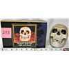 Image 2 : NEW HALLOWEEN BOXED MOTION ACTIVATED SKULL- HAUNTING LAIGH & LITE UP EYES