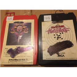 408- 2 8 TRACK TAPES 1970’S TOTO/TROOPER HOT SHOTS