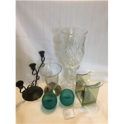 421-LOT OF CANDLEHOLDERS