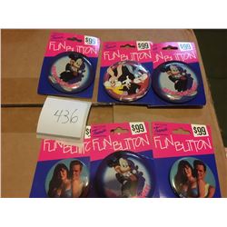 436-LOT OF 6 PIN BACKS