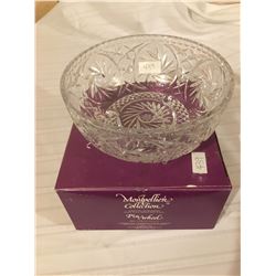 439-PINWHEEL CRYSTAL FRUIT BOWL 8 INCHES   MADE IN EAST GERMANY