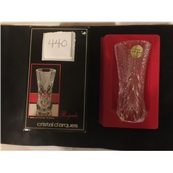 440-CRYSTAL D’ARQUES VASE 13CM MADE IN FRANCE