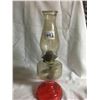 Image 1 : 442-1950’SVINTAGE KEROSENE LAMP EAGLE BURNER RED BASE 171/4”