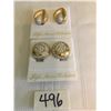 Image 1 : 496-FIFTH AVENUE COLLECTION SET OF 2 GENUINE AUSTRALIAN CRYSTAL CLIP EARRINGS