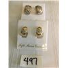 Image 1 : 497-FIFTH AVENUE COLLECTION SET OF 2 GENUINE AUSTRALIAN CRYSTAL CLIP EARRINGS