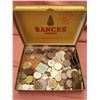 Image 1 : Cigar box with coins