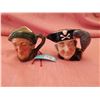 Image 1 : Royal Doulton mugs, “Auld Mac” and “Long John Silver” and plastic Royal Doulton marker