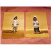 Image 1 : Paintings of Inuit boy and girl from Fort Smith NWT, 1960