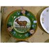 Image 5 : WEDGE WOOD "DEER PLATE " WITH THREE MAPLE LEAF PATTERN DINNER PLATES