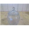 Image 3 : SANDWICH CLEAR DEPRESSION GLASS COOKIE JAR
