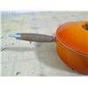 Image 3 : ORANGE CAST IRON SAUCE PAN MADE IN FRANCE