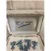 Image 5 : 3 PIECE SHERMAN JEWLERY RHINESTONE SET WITH ORIGINAL BOX