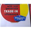 Image 3 : B.F. GOODRICH CARDBOARD SIGN "TIRES COST LESS" NOS