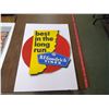Image 2 : B.F. GOODRICH CARDBOARD SIGN "BEST IN THE LONG RUN" NOS