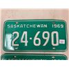 Image 3 : PAIR OF 1969 LICENSE PLATES