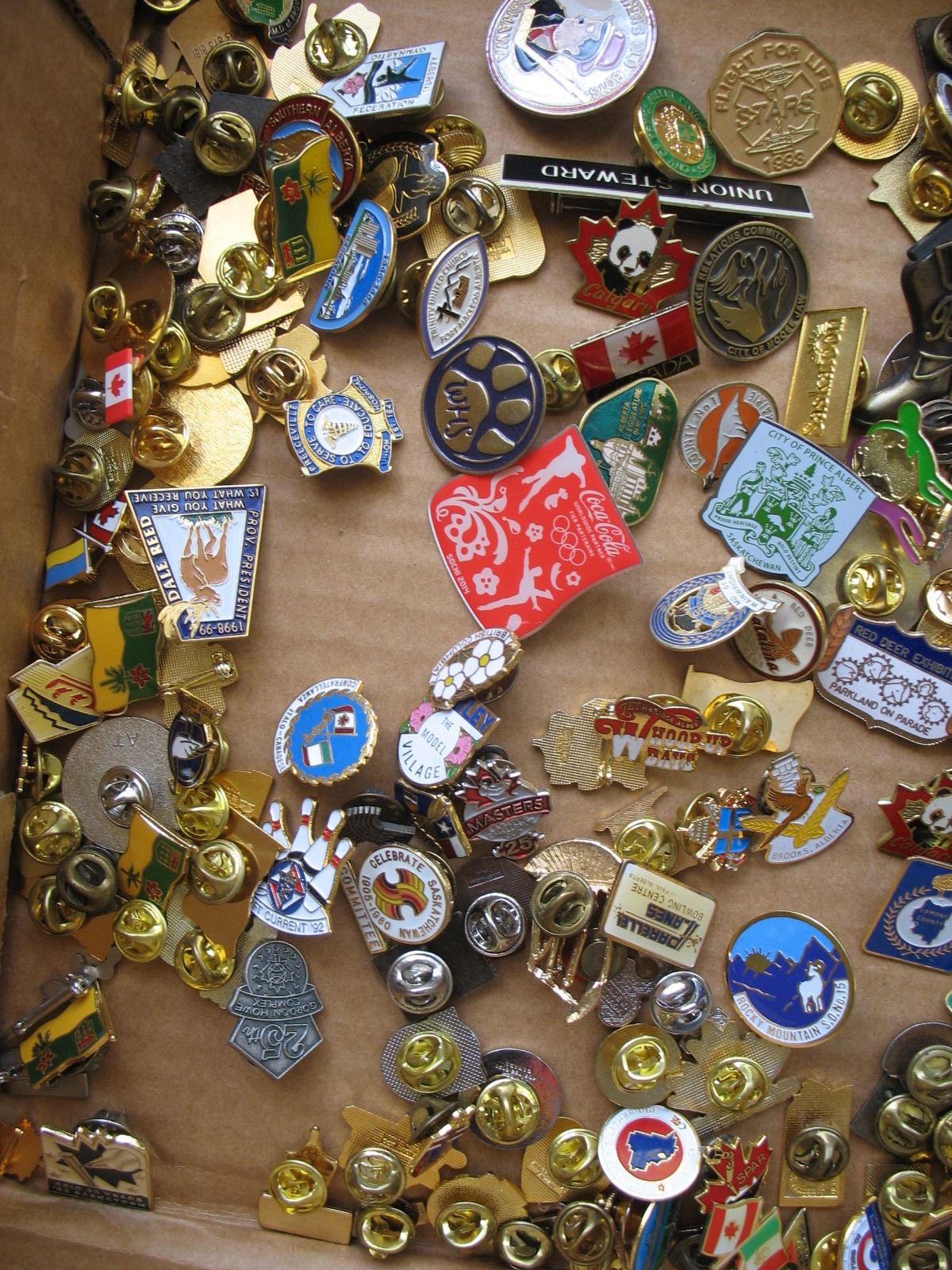 LAPEL / HAT PINS LOT of 300 Plus Various Topics