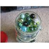 Image 3 : KRAFT BEAR JAR with MARBLES
